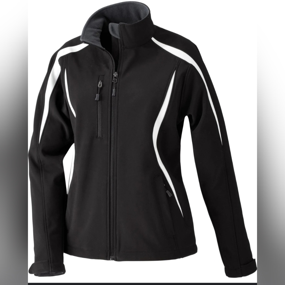 North End Womens Compass Color Block Soft Shell Jacket